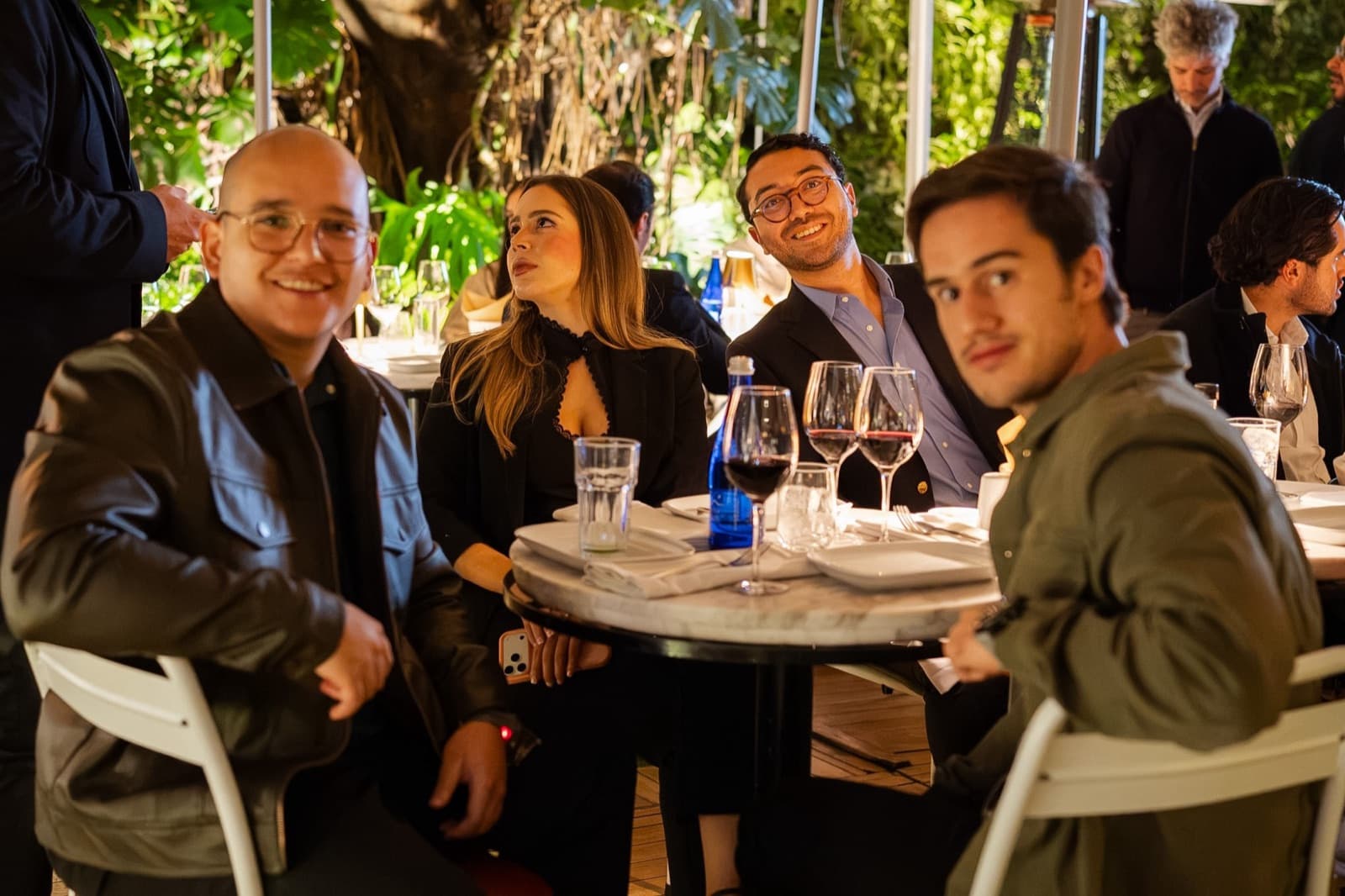 Founders at a dinner table