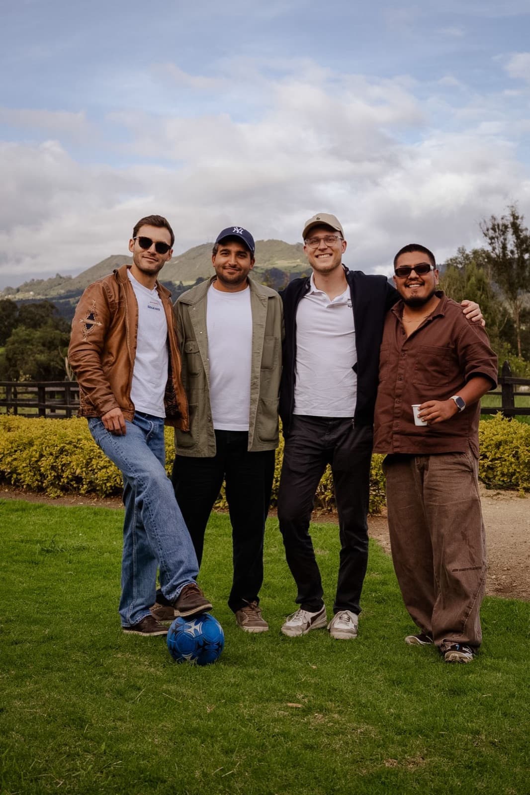 Pygma founders at an offsite near Bogotá